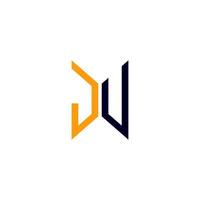 conception créative du logo ju letter avec graphique vectoriel, logo ju simple et moderne. vecteur