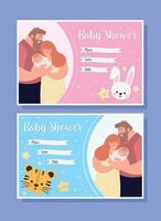 set cartes baby shower