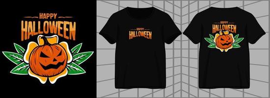 conception graphique esthétique halloween pour vêtements créatifs, pour la conception de t-shirts streetwear et de style urbain, sweats à capuche, etc. vecteur