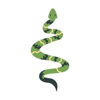 serpent vert animal sauvage vecteur