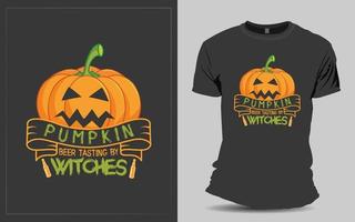 conception de t-shirt halloween effrayant v2 vecteur