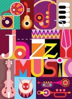 affiche de vecteur de jazz