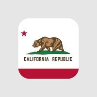 drapeau d'état de californie. illustration vectorielle. vecteur