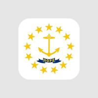 drapeau de l'état de rhode island. illustration vectorielle. vecteur