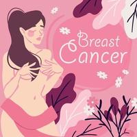 cancer du sein, mise en page des cartes vecteur