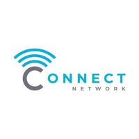 conception de logo de modèle d'onde de signal ou d'internet ou de réseau sans fil.logos pour les entreprises de wifi, de données et de technologie vecteur