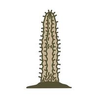 style vintage de plante de cactus vecteur