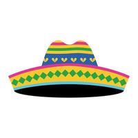 accessoire de chapeau de mariachi mexicain vecteur