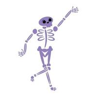 icône squelette violet vecteur