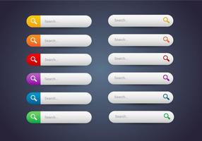 Free Web buttons set 10 vector
