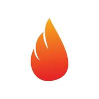 création de logo de flamme de feu rouge moderne vecteur