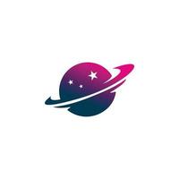 création de logo anneau planète étoile vecteur