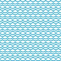 Océan bleu et vagues de la mer motif abstrait sans couture vecteur