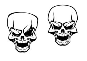 tatouage de crâne de danger vecteur