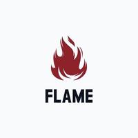 vecteur de conception de logo de flamme de feu