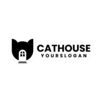 création de logo de maison de chat vecteur