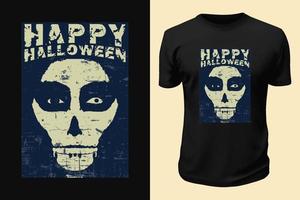 conception de t-shirt jour d'halloween vecteur