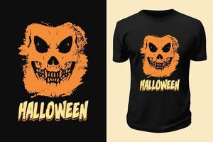 conception de t-shirt jour d'halloween vecteur