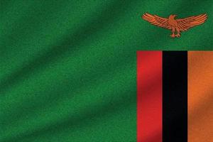 drapeau national de la zambie vecteur
