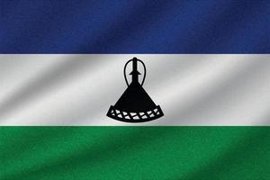 drapeau national du lesotho vecteur