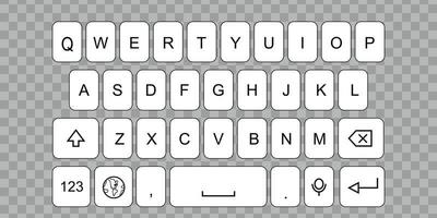 illustration vectorielle de smartphone clavier vecteur