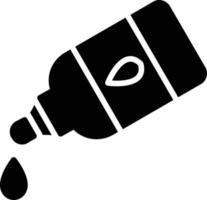 icône de glyphe de colle liquide vecteur