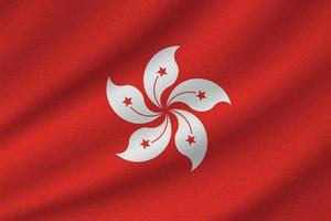 drapeau national de hong kong vecteur