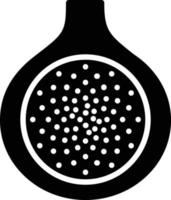 icône de glyphe de figue vecteur