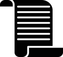 icône de glyphe de papier vecteur