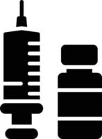 icône de glyphe de vaccin vecteur