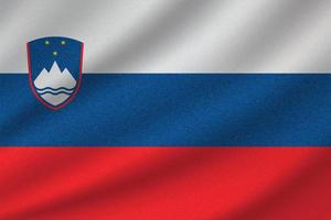 drapeau national de la slovénie vecteur