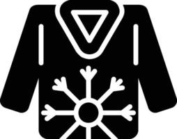 icône de glyphe de chandail vecteur
