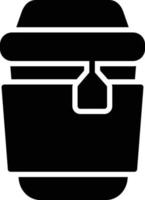 icône de glyphe de thé vecteur