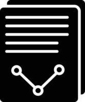 icône de glyphe de rapport vecteur