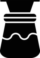 icône de glyphe de filtre à café vecteur