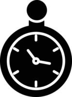 icône de glyphe d'horloge vecteur