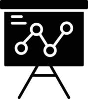 icône de glyphe de présentation vecteur