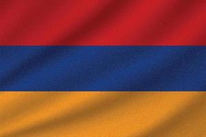 drapeau national de l'arménie vecteur