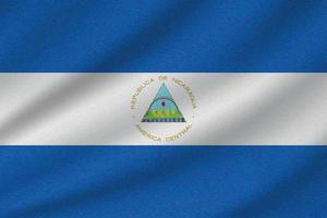 drapeau national du nicaragua vecteur