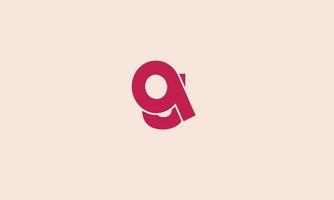 alphabet lettres initiales monogramme logo qj, jq, q et j vecteur