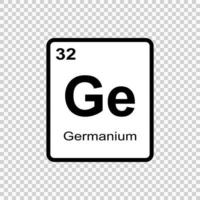 élément chimique germanium . illustration vectorielle vecteur