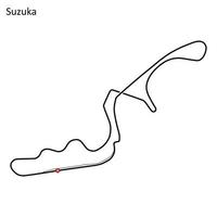 parcours de course international de suzuka vecteur