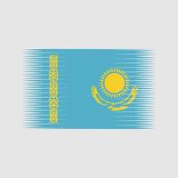 vecteur du drapeau du kazakhstan. drapeau national