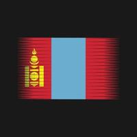 vecteur de drapeau de la Mongolie. drapeau national