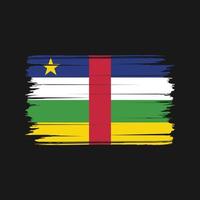 vecteur de brosse de drapeau d'afrique centrale. drapeau national