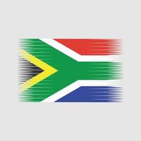 vecteur de drapeau d'afrique du sud. drapeau national