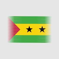 sao tomé et principe drapeau vecteur. drapeau national vecteur