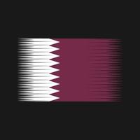 vecteur de drapeau qatar. drapeau national