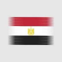 vecteur de drapeau égyptien. drapeau national