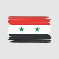 vecteur de brosse de drapeau de la syrie. drapeau national